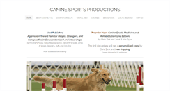 Desktop Screenshot of caninesports.com