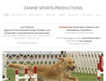 Tablet Screenshot of caninesports.com